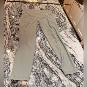 Athleta Light Sage Green Salutation 7/8 Tight Leggings